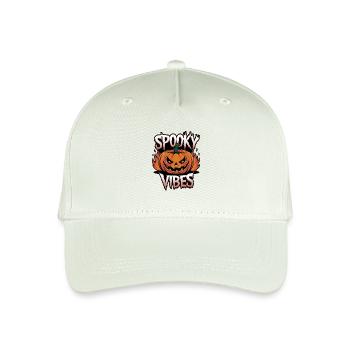 Spooky Jack-o'-lantern – Spooky Vibes - Organic Kids’ Baseball Cap - light mint green - Front