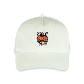 Spooky Jack-o'-lantern – Spooky Vibes - Organic Kids’ Baseball Cap - light mint green - Front