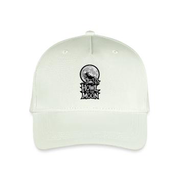 Full Moon – Howl at the Moon - Organic Kids’ Baseball Cap - light mint green - Front