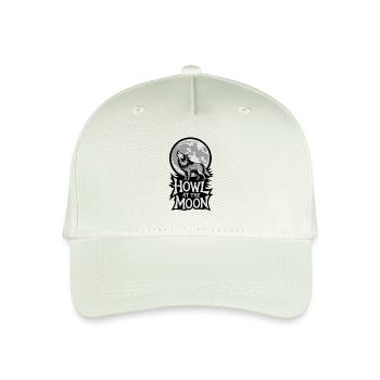 Full Moon – Howl at the Moon - Organic Kids’ Baseball Cap - light mint green - Front