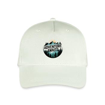 L’aventure vous attend – Panorama de montagne - Casquette de baseball bio Enfant - vert menthe clair - Devant