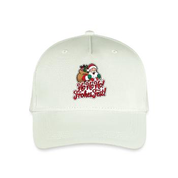 Weihnachtsmann – Ho Ho Ho! Frohes Fest - Kinder Bio Basecap - Helles Mintgrün - Vorne