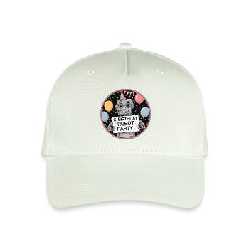 6ème anniversaire petit robot fête d’anniversaire - Casquette de baseball bio Enfant - vert menthe clair - Devant