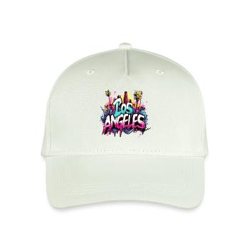 Los Angeles LA Palmen Strand - Kinder Bio Basecap - Helles Mintgrün - Vorne