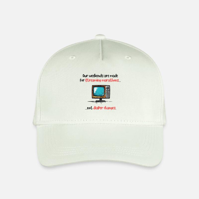 Our weekends are made for Streaming marathons - Kinder Bio Basecap - Helles Mintgrün