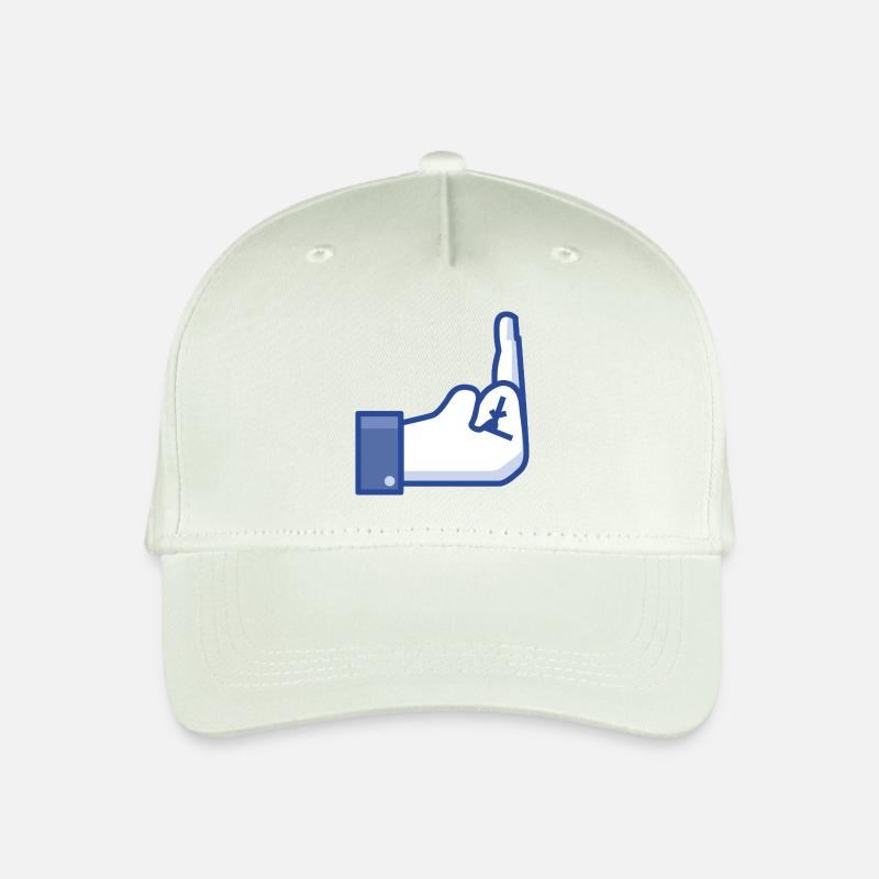 Middekfinger to FB - Kinder Bio Basecap - Helles Mintgrün