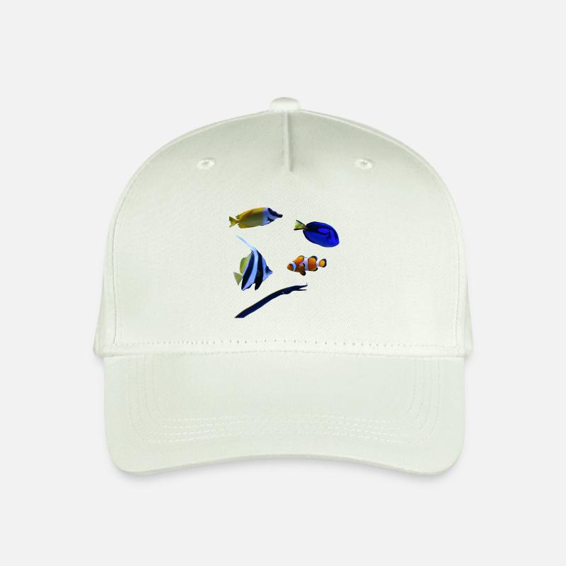 Meeresfische - Kinder Bio Basecap - Helles Mintgrün