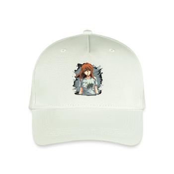 Anime Girl - Kinder Bio Basecap - Helles Mintgrün - Vorne