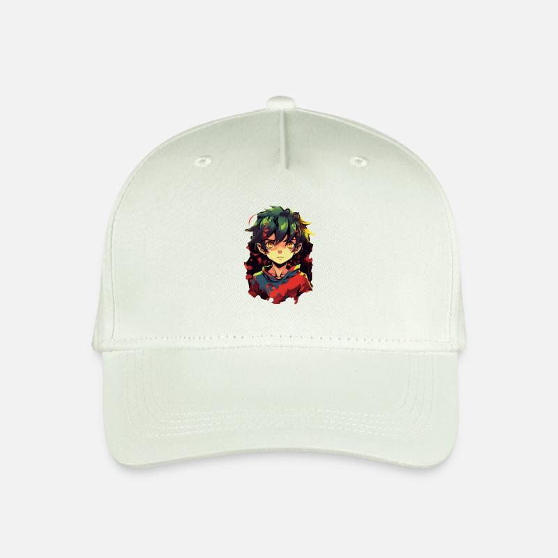 Anime Boy - Kinder Bio Basecap - Helles Mintgrün