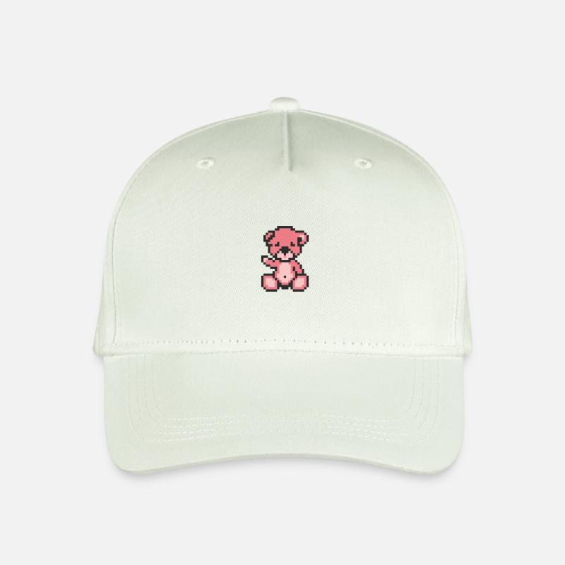 Pixelbär-Bonbons - Kinder Bio Basecap - Helles Mintgrün