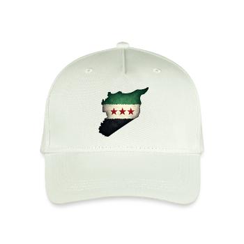 flagge syrien - Kinder Bio Basecap - Helles Mintgrün - Vorne