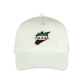 flagge syrien - Freies Syrien Flagge - Kinder Bio Basecap - Helles Mintgrün - Vorne