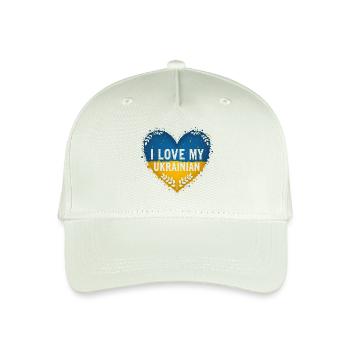 Ich liebe meinen ukrainischen Partner - Kinder Bio Basecap - Helles Mintgrün - Vorne