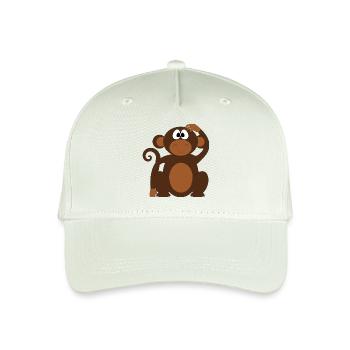 Affe - Kinder Bio Basecap - Helles Mintgrün - Vorne