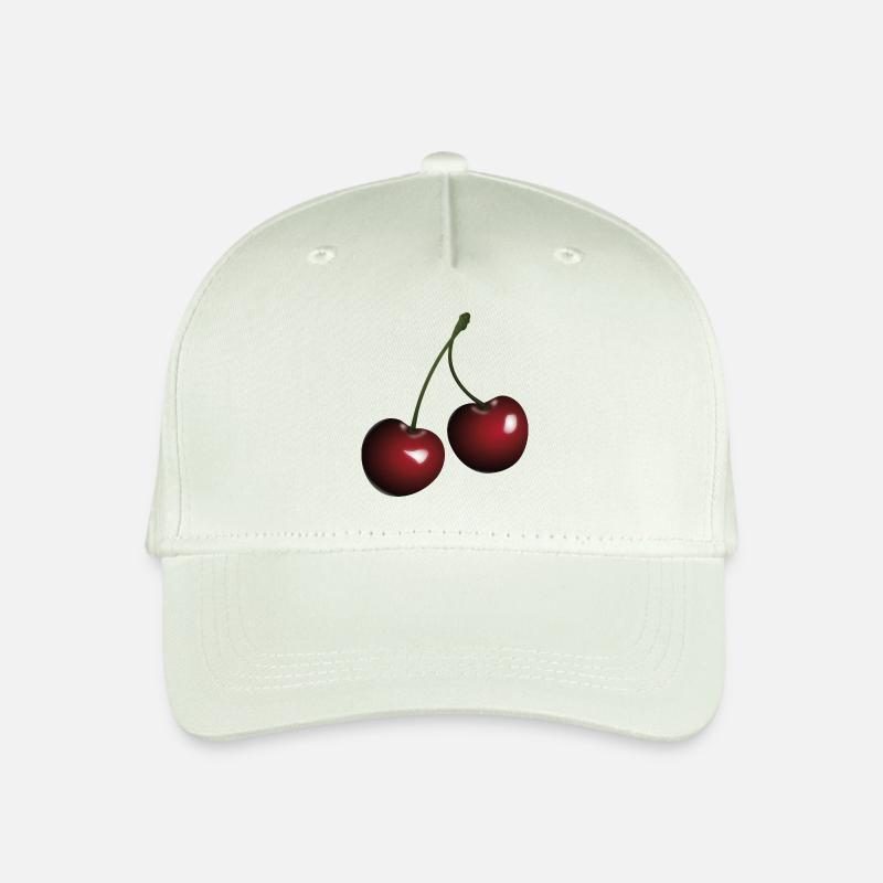 Kirschen - Kinder Bio Basecap - Helles Mintgrün