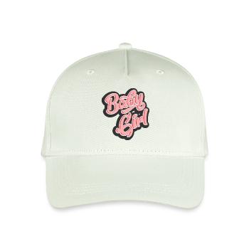 baby girl - Organic Kids’ Baseball Cap - light mint green - Front