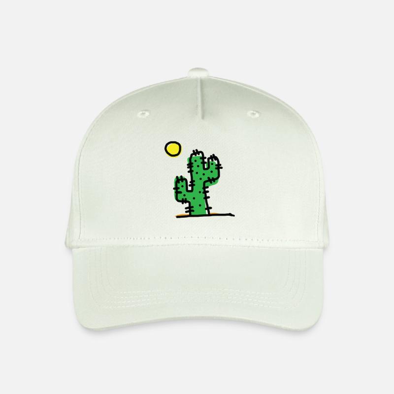 Einzelner Kaktus - Kinder Bio Basecap - Helles Mintgrün