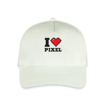 I heart, I love, retro, pixel, games, gaming, old - Kinder Bio Basecap - Helles Mintgrün - Vorne