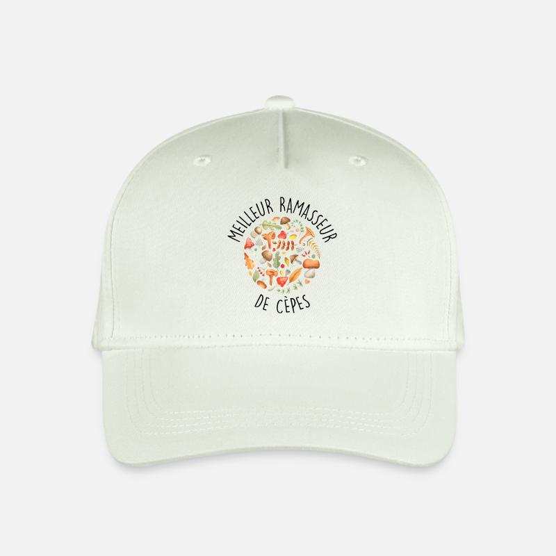 Steinpilz-Pilz-Sammler - Kinder Bio Basecap - Helles Mintgrün
