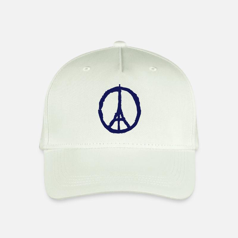 PRAY FOR PARIS - PEACE FOR PARIS - Kinder Bio Basecap - Helles Mintgrün