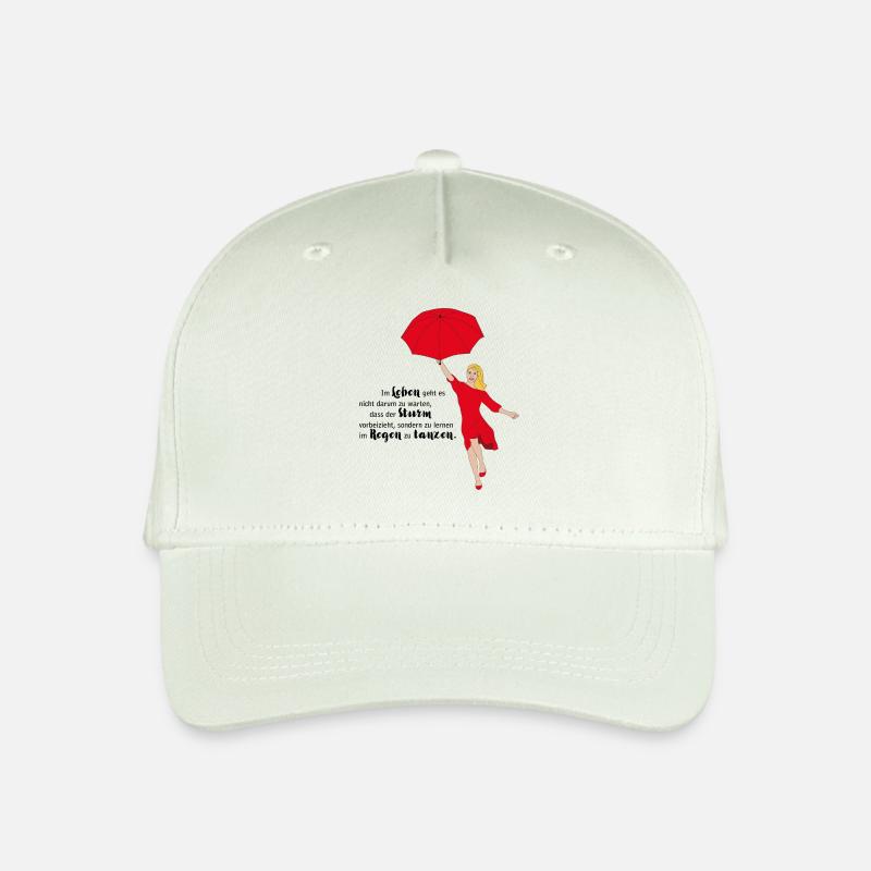 Dancing in the Rain - Kinder Bio Basecap - Helles Mintgrün