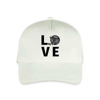 Knitting Knitter - Organic Kids’ Baseball Cap - light mint green - Front