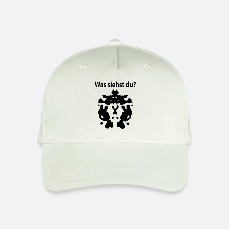 rorschach was siehst du - Kinder Bio Basecap - Helles Mintgrün