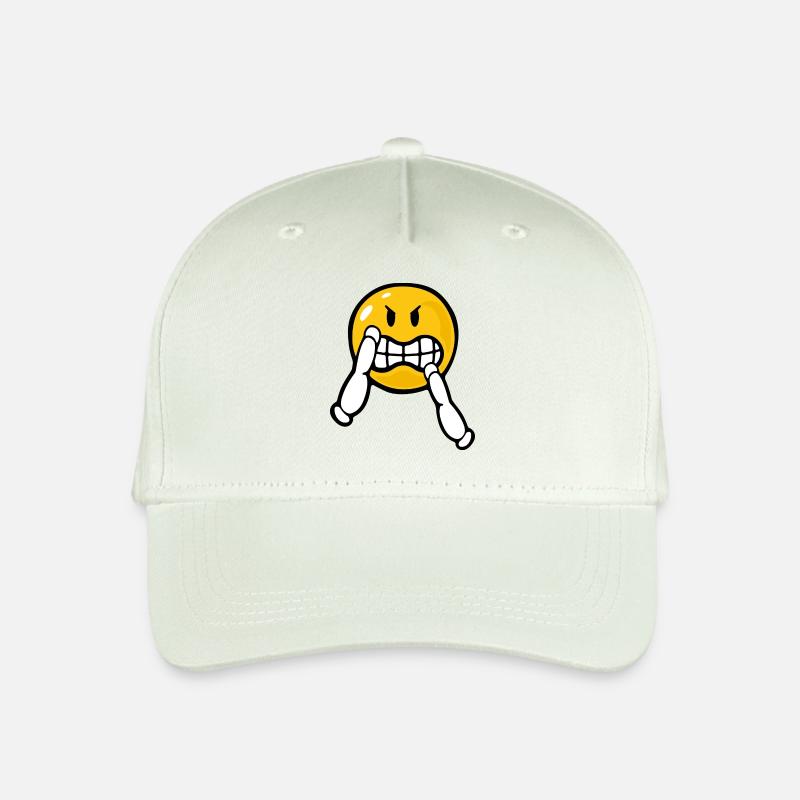 Smiley Kung Fu - Kinder Bio Basecap - Helles Mintgrün