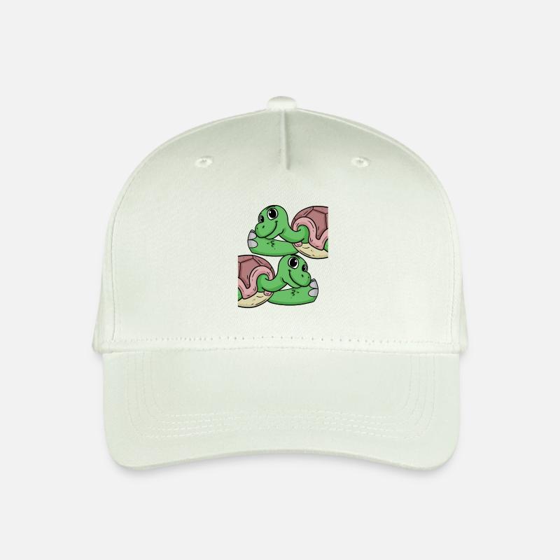 Schildkröte Schildkröten - Kinder Bio Basecap - Helles Mintgrün