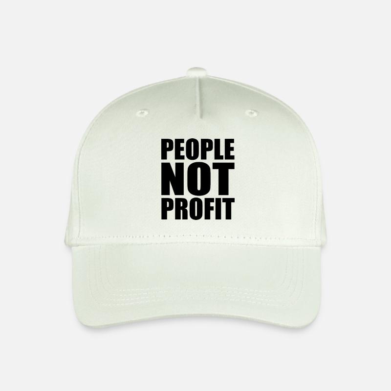 people not profit - Kinder Bio Basecap - Helles Mintgrün