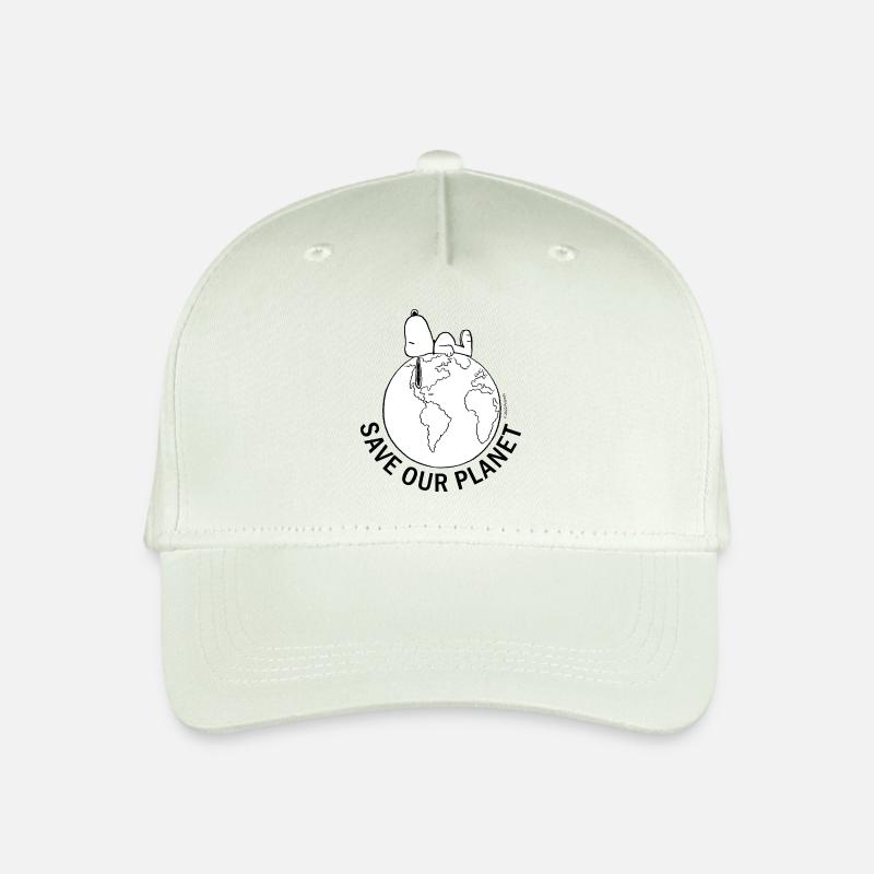 Peanuts Snoopy Save Our Planet Umwelt - Kinder Bio Basecap - Helles Mintgrün