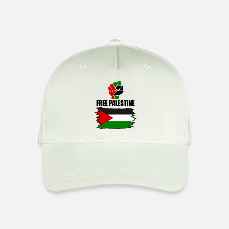Free palestine - Kinder Bio Basecap - Helles Mintgrün