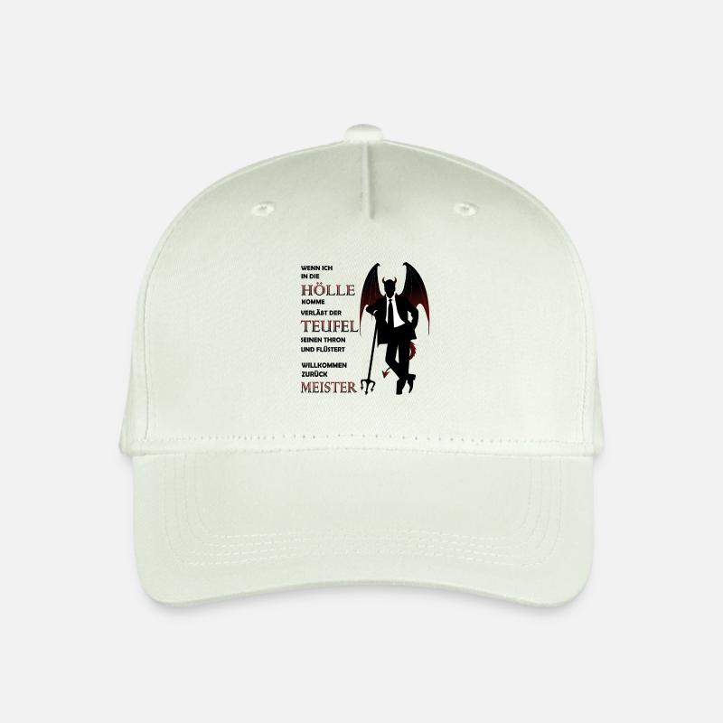 Teufel Satan Luzifer Hölle Halloween - Kinder Bio Basecap - Helles Mintgrün