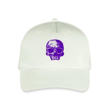 Crâne violet - Casquette de baseball bio Enfant - vert menthe clair - Devant
