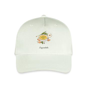 Soup Love // Illustration - Organic Kids’ Baseball Cap - light mint green - Front