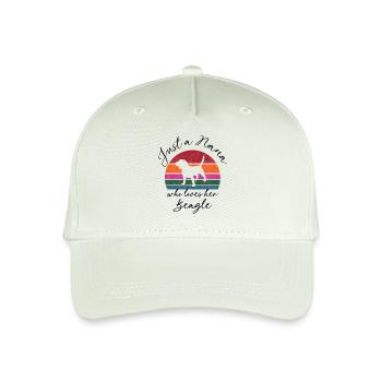 Just a nana who loves her beagle -retro sunset - Organic Kids’ Baseball Cap - light mint green - Front