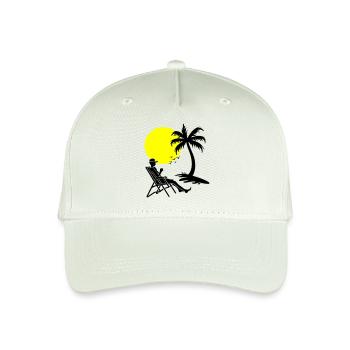Sommer Relaxen Urlaub - Kinder Bio Basecap - Helles Mintgrün - Vorne