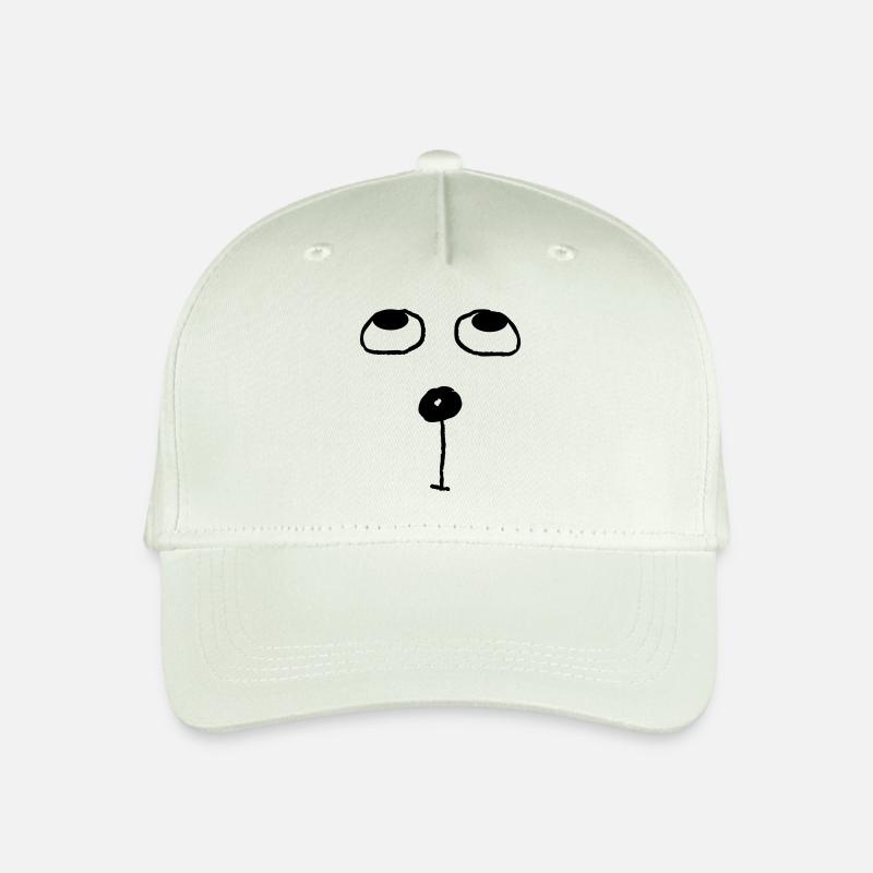 Lustiges Katzengesicht - Kinder Bio Basecap - Helles Mintgrün