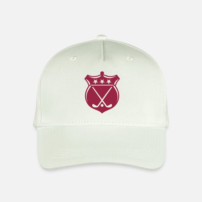 Golf Wappen / Emblem - Kinder Bio Basecap - Helles Mintgrün