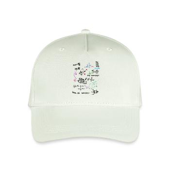 Math Complex Mathematical blackboard with formulas - Organic Kids’ Baseball Cap - light mint green - Front