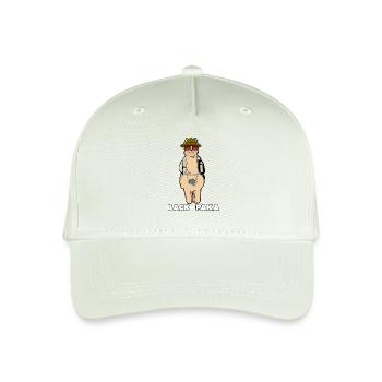 Funny llama alpaca cartoon animal trend vacationer - Organic Kids’ Baseball Cap - light mint green - Front
