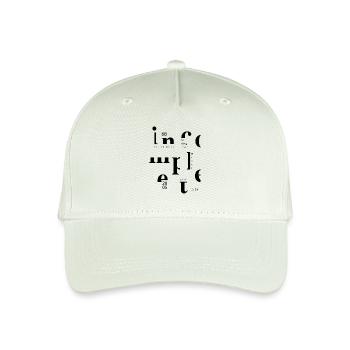 incomple ... - Organic Kids’ Baseball Cap - light mint green - Front