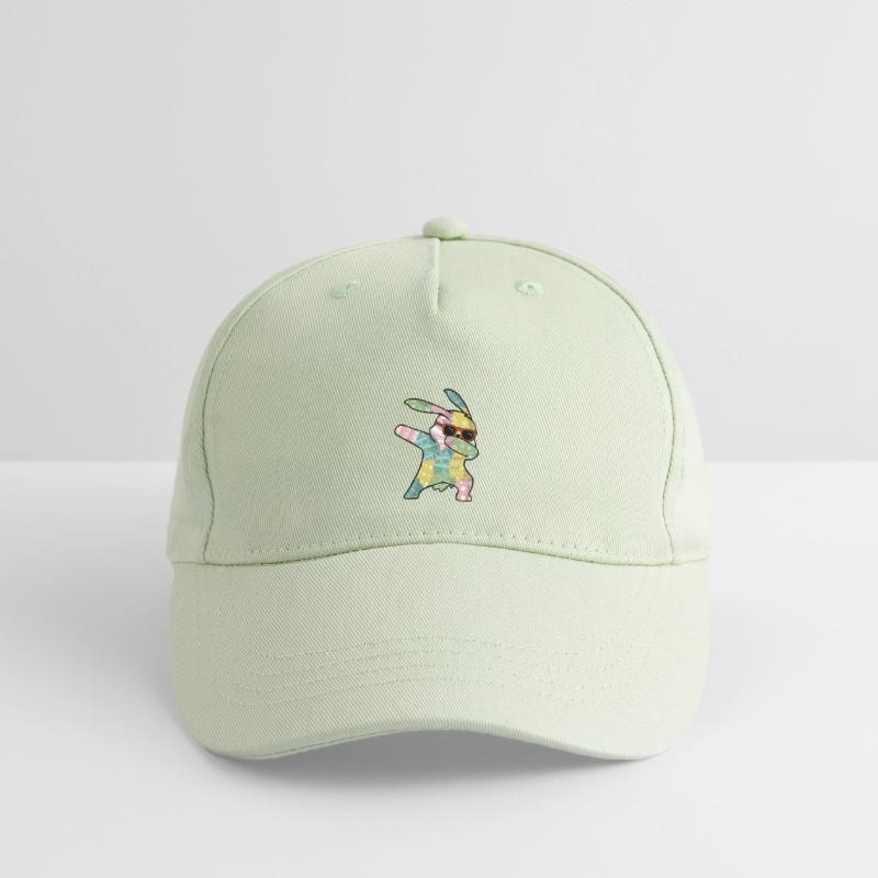 Dabbing Easter Bunny Easter Bunny Easter Organic Kids’ Baseball Cap