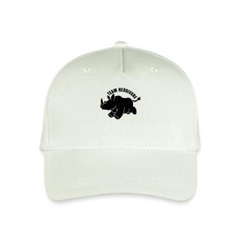 Team Herbivore, Rhino, Gift - Organic Kids’ Baseball Cap - light mint green - Front