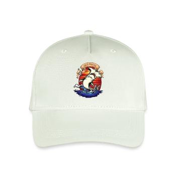 Hammerhai Hai Meerestiere Tattoo - Kinder Bio Basecap - Helles Mintgrün - Vorne