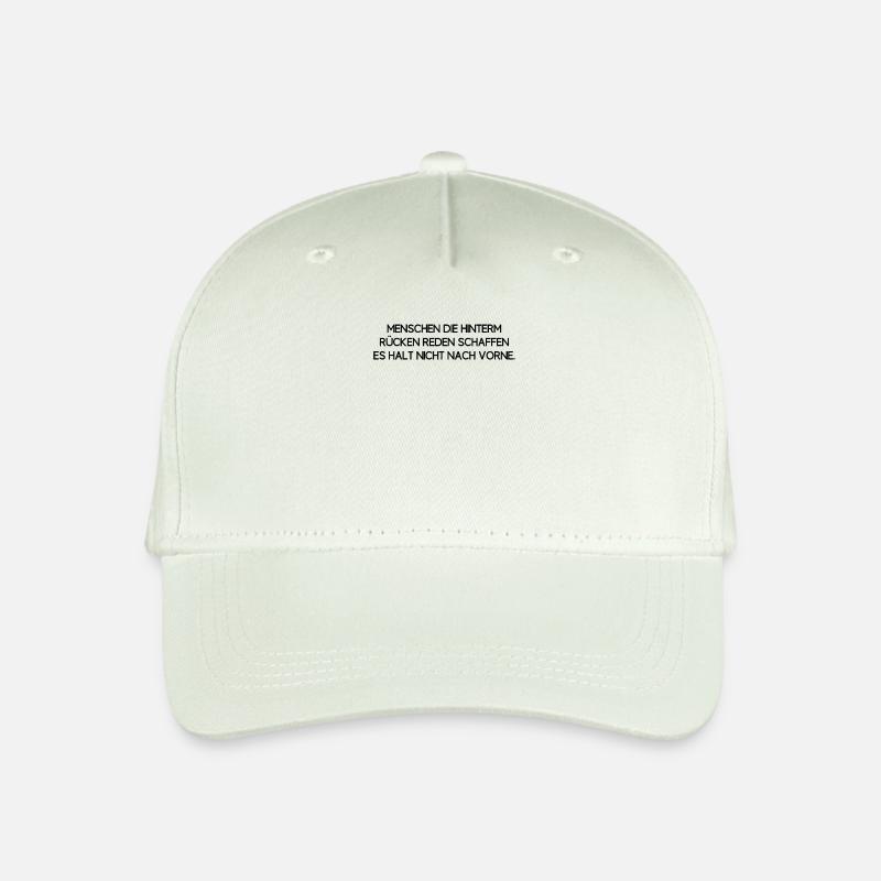 Menschen lästern Rücken Sarkasmus Spruch Geschenk - Kinder Bio Basecap - Helles Mintgrün