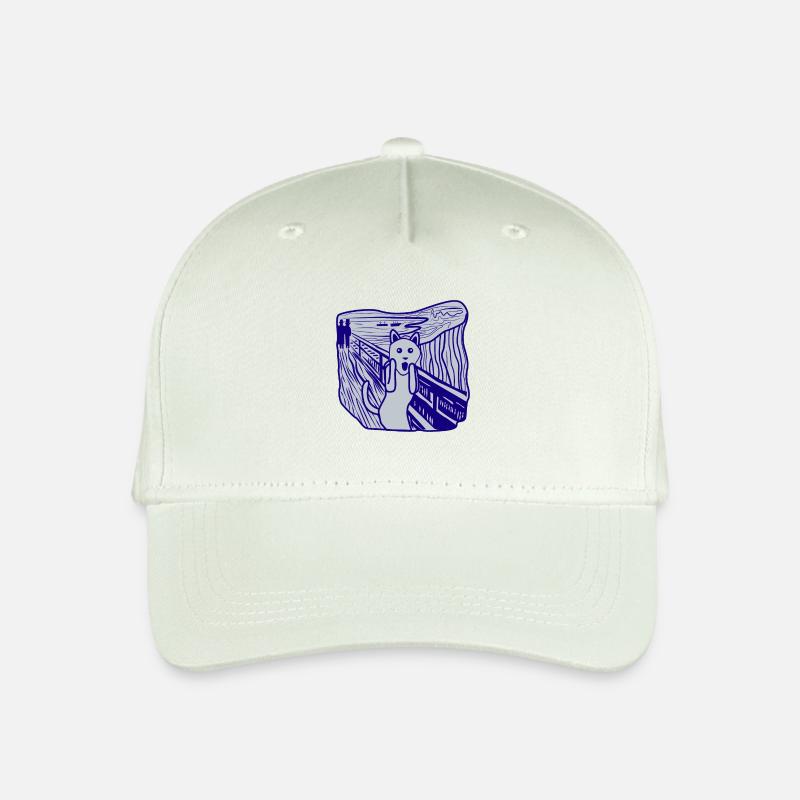 Katze schreit - Kinder Bio Basecap - Helles Mintgrün