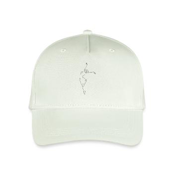 Tänzerin tanzen dancing lineart - Kinder Bio Basecap - Helles Mintgrün - Vorne
