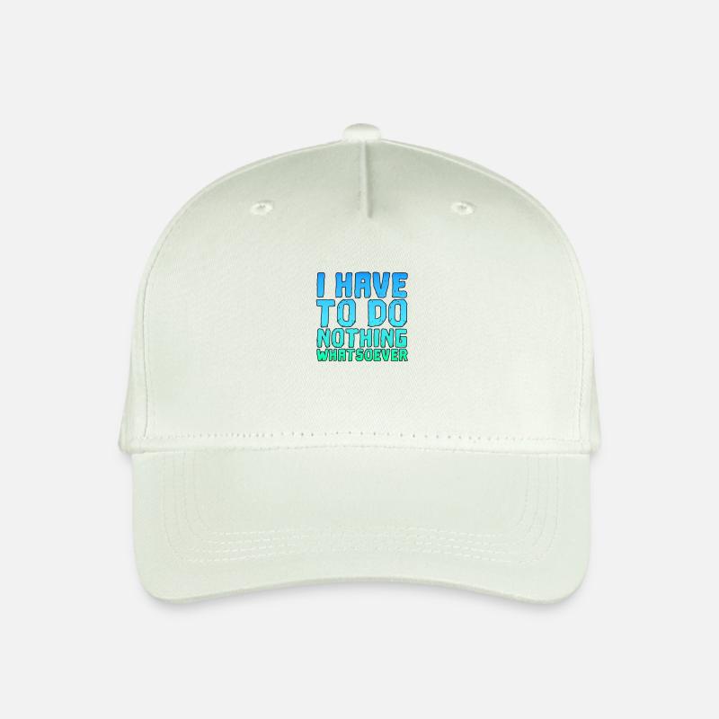 Ich Muss Gar Nichts Spruch Spruch cooler Spruch - Kinder Bio Basecap - Helles Mintgrün