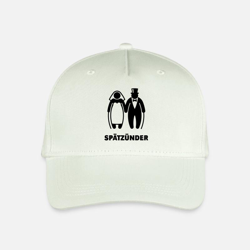 Spätzünder (Älteres Brautpaar / Hochzeit) - Kinder Bio Basecap - Helles Mintgrün